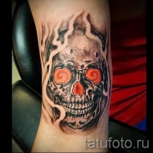 Тату Череп фото - тату приносящие счастье и удачу 6364 tatufoto.ru