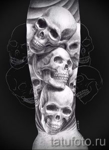 Тату Череп фото - тату притягивающие деньги и удачу 4373 tatufoto.ru