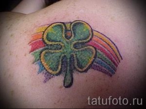 Тату Четырехлистный клевер фото - тату привлекающие удачу фото 2428 tatufoto.ru