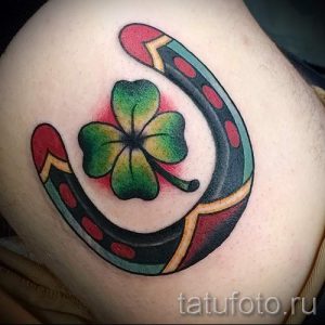 Тату Четырехлистный клевер фото - тату силы и удачи 2451 tatufoto.ru