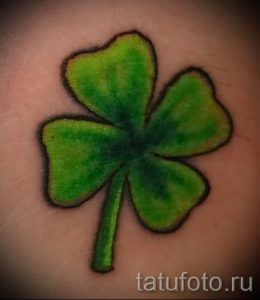Тату Четырехлистный клевер фото - тату силы и удачи 4453 tatufoto.ru