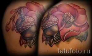 Тату желудь фото - символ удачи тату 3044 tatufoto.ru
