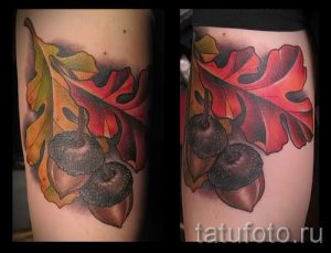 Тату желудь фото - символ удачи тату 4045 tatufoto.ru