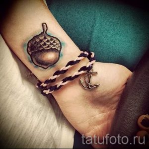 Тату желудь фото - тату иероглиф удача 3049 tatufoto.ru
