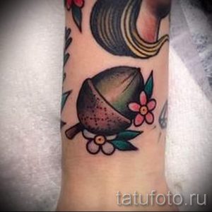 Тату желудь фото - тату на удачу достаток и любовь 4055 tatufoto.ru