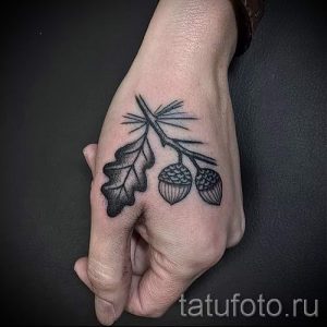 Тату желудь фото - тату на удачу и богатство для женщин 1062 tatufoto.ru