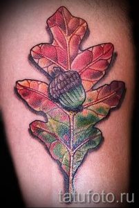 Тату желудь фото - тату на удачу и богатство для женщин 2063 tatufoto.ru