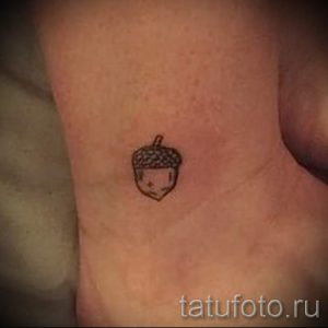 Тату желудь фото - тату на удачу и счастье 1067 tatufoto.ru