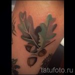 Тату желудь фото - тату на удачу и счастье 2068 tatufoto.ru