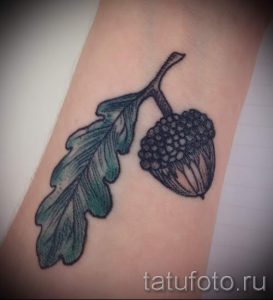 Тату желудь фото - тату приносящие удачу и деньги 2073 tatufoto.ru