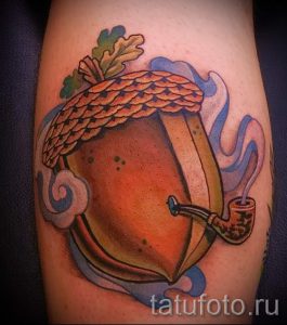 Тату желудь фото - тату приносящие удачу и деньги 3074 tatufoto.ru