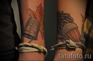 Тату желудь фото - тату приносящие удачу и деньги 4075 tatufoto.ru