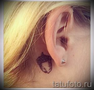 Тату желудь фото - тату счастье удача любовь 3079 tatufoto.ru