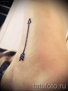 маленькие и простые тату на ногу - фото готовой татуировки 02092016 2136 tatufoto.ru