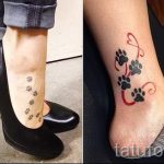 маленькие и простые тату на ногу - фото готовой татуировки 02092016 4138 tatufoto.ru