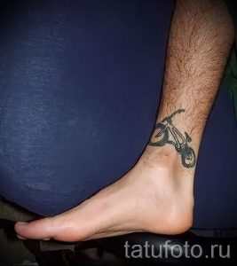 маленькие и простые тату на ногу - фото готовой татуировки 02092016 5139 tatufoto.ru