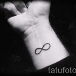 простые тату бесконечность - фото готовой татуировки 02092016 2181 tatufoto.ru