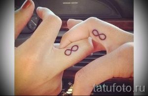 простые тату бесконечность - фото готовой татуировки 02092016 5184 tatufoto.ru