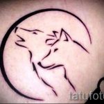 простые тату волка - фото готовой татуировки 02092016 3191 tatufoto.ru