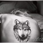 простые тату волка - фото готовой татуировки 02092016 7195 tatufoto.ru