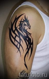 простые тату для парней - фото готовой татуировки 02092016 2204 tatufoto.ru