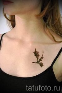 простые тату дракона - фото готовой татуировки 02092016 1210 tatufoto.ru