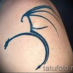 простые тату дракона - фото готовой татуировки 02092016 4213 tatufoto.ru