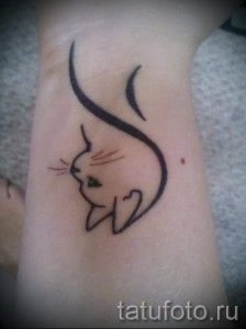 простые тату животных - фото готовой татуировки 02092016 1216 tatufoto.ru
