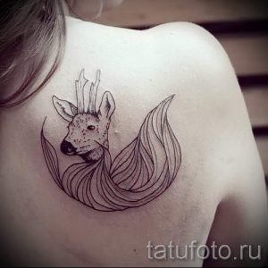 простые тату животных - фото готовой татуировки 02092016 2217 tatufoto.ru