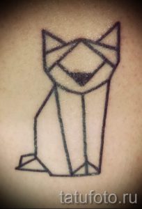 простые тату животных - фото готовой татуировки 02092016 3218 tatufoto.ru
