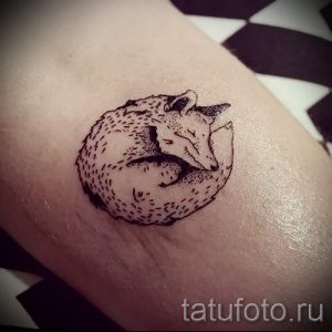 простые тату животных - фото готовой татуировки 02092016 6221 tatufoto.ru