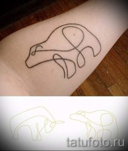 простые тату из линий - фото готовой татуировки 02092016 2234 tatufoto.ru