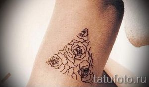 простые тату из линий - фото готовой татуировки 02092016 3235 tatufoto.ru