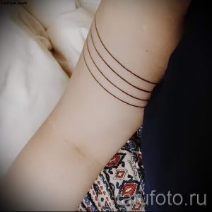 простые тату из линий - фото готовой татуировки 02092016 5237 tatufoto.ru