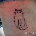 простые тату кошки - фото готовой татуировки 02092016 7247 tatufoto.ru