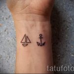 простые тату на запястье - фото готовой татуировки 02092016 2249 tatufoto.ru