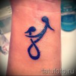 простые тату на запястье - фото готовой татуировки 02092016 5252 tatufoto.ru