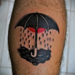 простые тату на икре - фото готовой татуировки 02092016 2256 tatufoto.ru