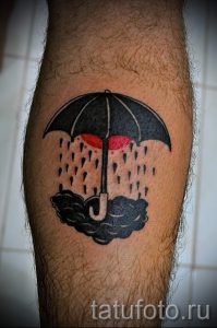 простые тату на икре - фото готовой татуировки 02092016 2256 tatufoto.ru