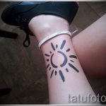 простые тату на икре - фото готовой татуировки 02092016 7261 tatufoto.ru