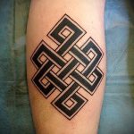 простые тату на ноге - фото готовой татуировки 02092016 11278 tatufoto.ru