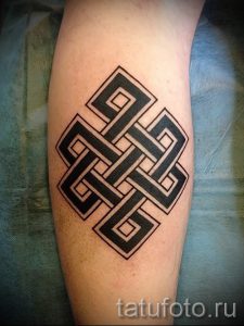 простые тату на ноге - фото готовой татуировки 02092016 11278 tatufoto.ru