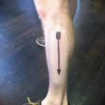 простые тату на ноге - фото готовой татуировки 02092016 1268 tatufoto.ru