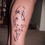 простые тату на ноге - фото готовой татуировки 02092016 13280 tatufoto.ru