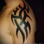 простые тату на плечо - фото готовой татуировки 02092016 5285 tatufoto.ru