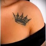 простые тату на плечо - фото готовой татуировки 02092016 6286 tatufoto.ru