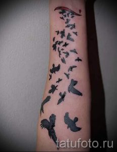 простые тату на предплечье - фото готовой татуировки 02092016 2288 tatufoto.ru