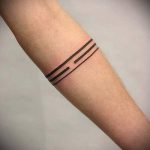 простые тату на предплечье - фото готовой татуировки 02092016 3289 tatufoto.ru