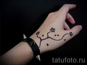 простые тату на руку - фото пример готовой татуировки 02092016 6300 tatufoto.ru