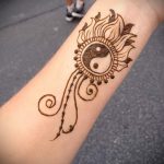 простые тату хной - фото пример готовой татуировки 02092016 5340 tatufoto.ru